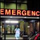 Hospital emergency room entrance